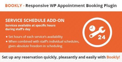 Bookly Service Schedule (Add-on) 2.4