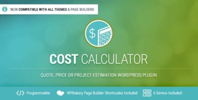 Cost Calculator WordPress Plugin 2.3.3