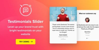 Elfsight Testimonials Slider Plugin 1.6.1