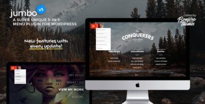 Jumbo 3.5 : 3-in-1 full-screen menu for WordPress