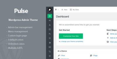 Pulse 1.1.2 – WordPress Admin Theme