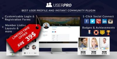 UserPro User Profiles with Social Login 4.9.40