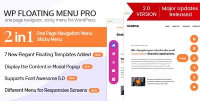 WP Floating Menu Pro Plugin 2.0.8