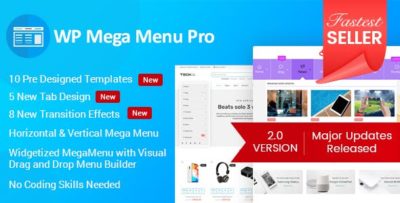 WP Mega Menu Pro 2.1.3 WordPress Plugin