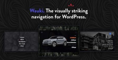 Wauki 1.0 – Fullscreen WordPress Menu