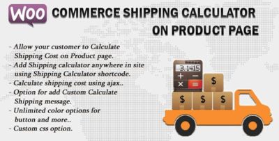 Woocommerce Shipping Calculator On Product Page 2.3