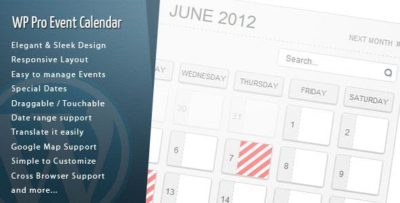 WordPress Pro Event Calendar 3.1.9