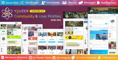 Youzer 2.6.0 – Community & User Profile