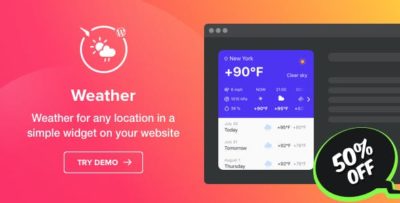 Elfsight Weather Plugin for WordPress 1.2.0