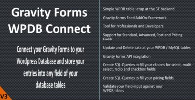 Gravity Forms WPDB MySQL Connect 3.6.5