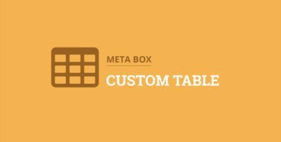 Meta Box Custom Table Extension 1.1.11