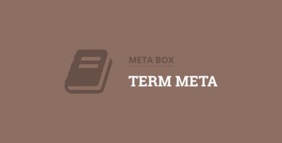 Meta Box Term Meta Extension 1.2.9