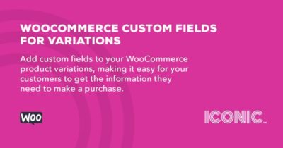 WooCommerce Custom Fields for Variations 1.2.4