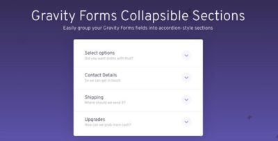 Gravity Forms Collapsible Sections