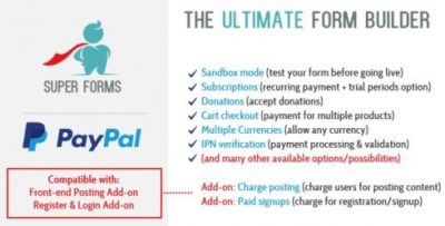 Super Forms – PayPal Add-on 1.4.0