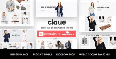 Claue Clean Minimal WooCommerce Theme