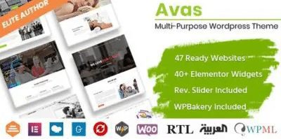 Avas MultiPurpose WordPress Theme