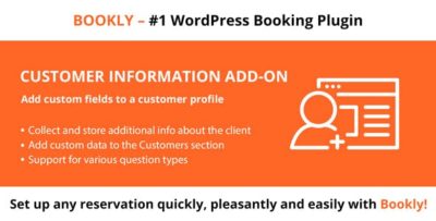 Bookly Customer Information Addon 2.0