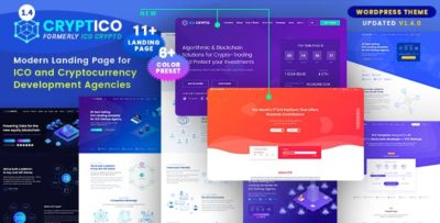 Cryptico Crypto and Cryptocurrency Theme 1.4.9