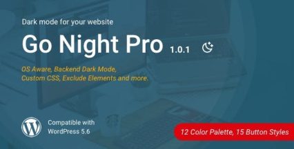 Go Night Dark Mode WordPress Plugin 1.0.6