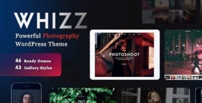 WHIZZ Photography WordPress Theme 2.2.6