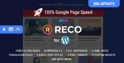 Reco Minimal Theme for Freebies