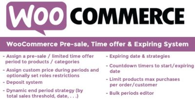 WooCommerce Pre sale Time And Expiring 10.4