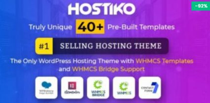 Hostiko WordPress WHMCS Hosting Theme