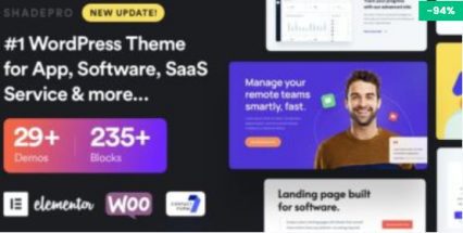 ShadePro Startup And SaaS Theme