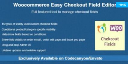 Woocommerce Easy Checkout Field Editor