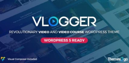 Vlogger Video and Tutorials Theme