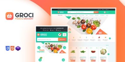 Groci Organic Food Market Theme