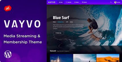 Vayvo Theme for Streaming and Membership