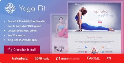 Yoga Fit Sports and Fitness Theme